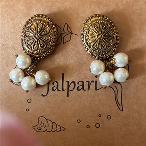Gold and Pearl Earrings